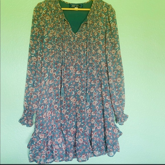 Blue Rain Dresses & Skirts - Francesca’s floral dress